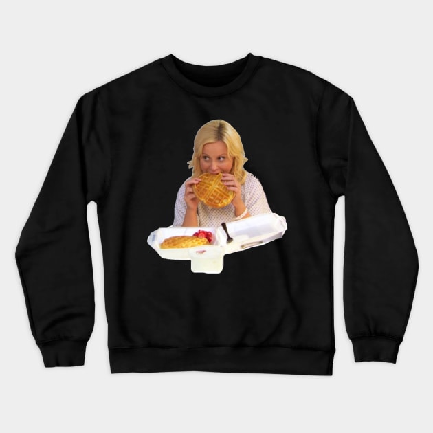 Leslie Knope Waffles Crewneck Sweatshirt by Biscuit25